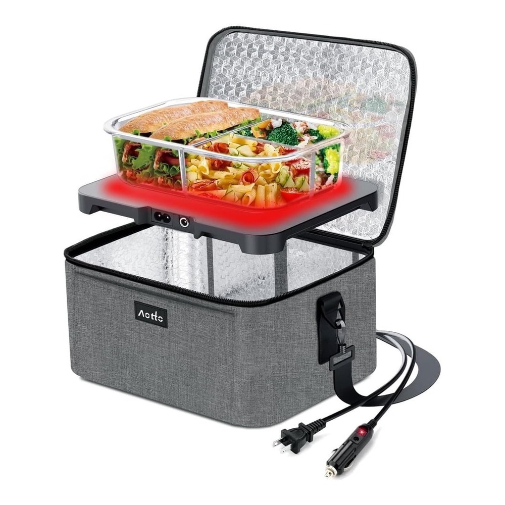 Aotto‎ Portable Oven Personal Food Warmer 2qt Olive Green FW310 12V 24V 110V